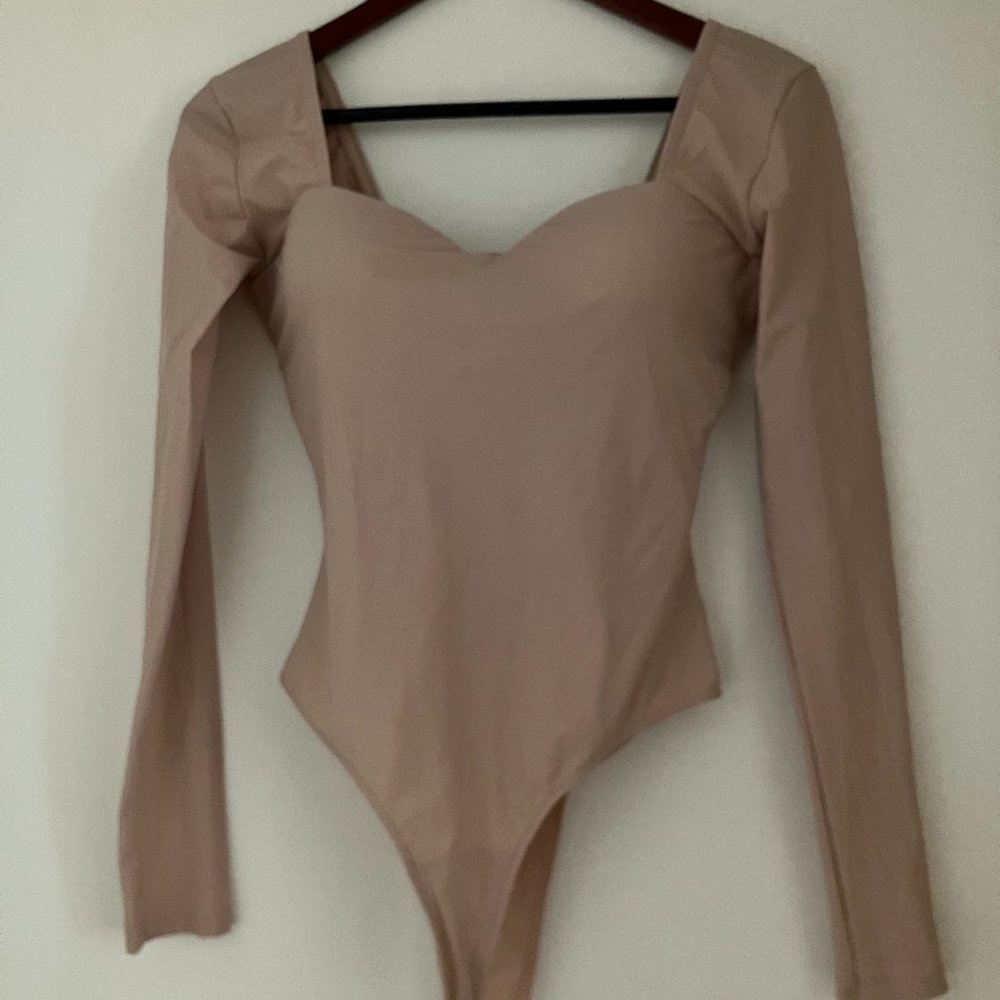 Fox Tan Long Sleeve Bodysuit